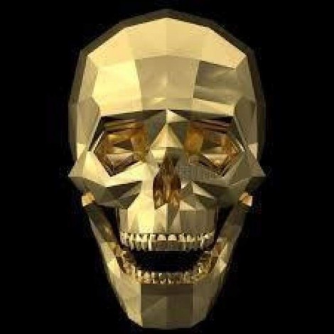 Full Drill - 5D DIY Diamond Painting Kits Gold Skull