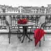 Full Drill - 5D DIY Diamond Painting Red Roses Umbrella  Rhinestone Mosaic