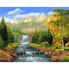 New Hot Sale Decor Landscape Waterfalls Mountain Full Drill - 5D Diy Crystal Diamond Painting Kits