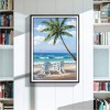 New Hot Sale Beach Seaside Palm Tree Full Drill - 5D Diy Diamond Painting Kits