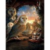 Full Drill - 5D Diamond Painting Kits Owl Family in a Hollow Tree