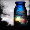Full Drill - 5D DIY Diamond Painting Kits Dream Colorful Bottles Sunset Landscape
