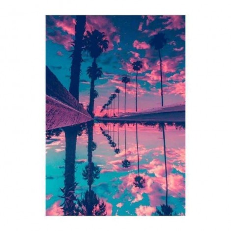 New Arrival Hot Sale Sunset Scenery Diamond Painting Kits Af9719