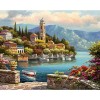 Full Drill - 5D DIY Diamond Painting Kits Beautiful Town By the Lake Scenery