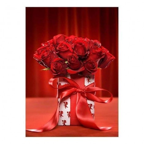 Full Drill - 5D Diy Diamond Painting Kits  Pretty romantic Red Roses