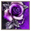 Full Drill - 5D DIY Diamond Painting Kits Beautiful Blue and Purple Rose