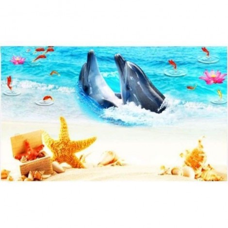 New Hot Sale Decor Animal Dolphin Full Drill - 5D Diy Diamond Painting Kits