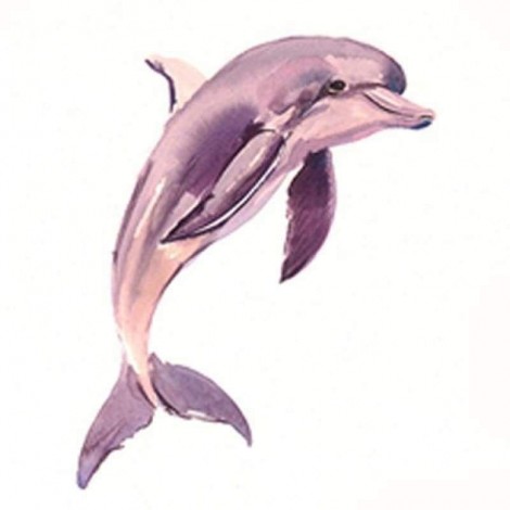 Full Drill - 5D DIY Diamond Painting Kits Beautiful Pink Dolphin