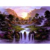 New Hot Sale Landscape Mountain Waterfall Diy Full Drill - 5D Crystal Diamond Painting Kits