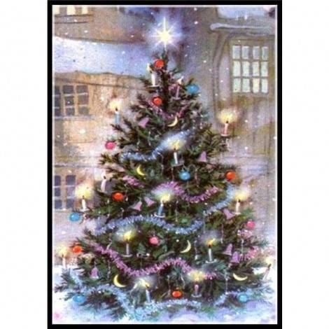 Full Drill - 5D Diamond Painting Kits Christmas Snow Starry Tree