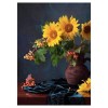 Full Drill - 5D DIY Diamond Painting Kits Artistic Yellow Sunflowers in Vase