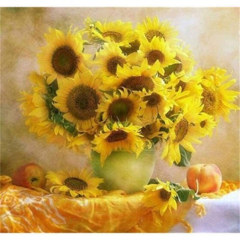 Full Drill - 5D DIY Diamond Painting Kits Special Popular Yellow Sunflowers