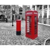 Modern Art Street Red Telephone Booth Full Drill - 5D Diy Diamond Painting Street