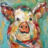 Full Drill - 5D Diamond Painting Kits Colored Drawing Cute Pig
