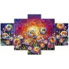 Full Drill - 5D DIY Diamond Painting Kits Multi Panel Colorful Flowers