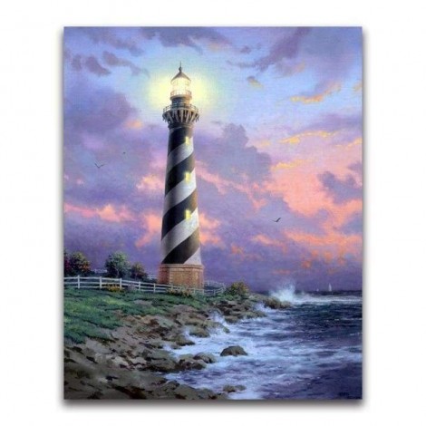 Oil Painting Style Lighthouse Wall Decor Diy Full Drill - 5D Diamond Painting Kits