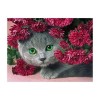 Full Drill - 5D DIY Diamond Painting Kits Cartoon Lovely Cat Flowers