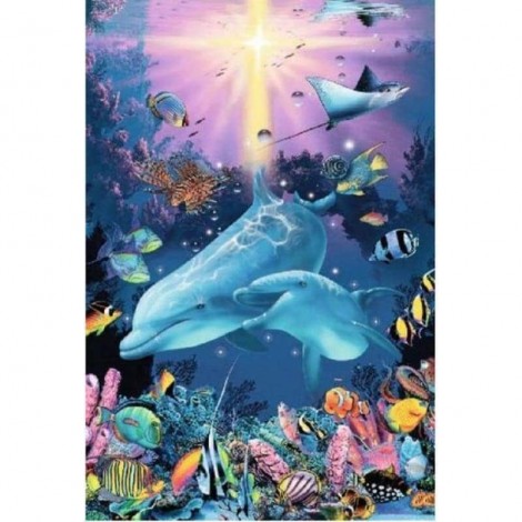 New Dream Wall Decor Animals Dolphin Full Drill - 5D Diy Diamond Painting Kits