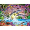 Full Drill - 5D DIY Diamond Painting Kits Cartoon Multicolored World Dolphins Rainbow