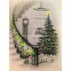 Full Drill - 5D DIY Diamond Painting Kits Visional Christmas Tree By the Stairs