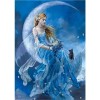 Full Drill - 5D DIY Diamond Painting Kits Girl and her Cat By the Moon