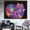 Full Drill - 5D DIY Diamond Painting Kits Dream Colorful Chromatic Cats Family
