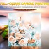 Full Drill - 5D DIY Diamond Painting Kits Pink Flowers And Butterfly