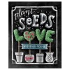 Full Drill - 5D Diamond Painting Kits Beautiful Plant Seeds Love Blackboard