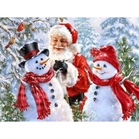 Full Drill - 5D DIY Diamond Painting Kits Christmas Man Snowman