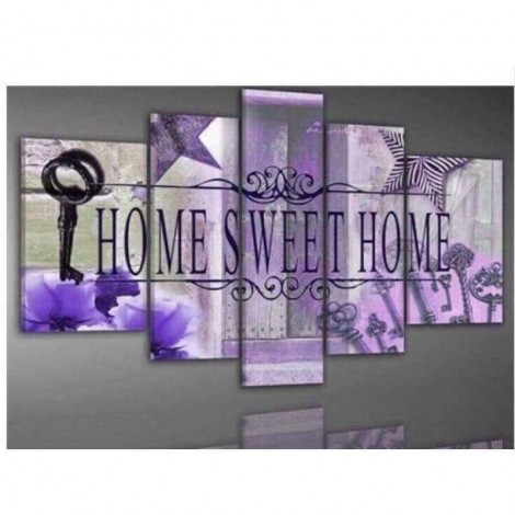 Large Size Sweet Home Multi Panel Picture Full Drill - 5D Diy Diamond Painting Kits
