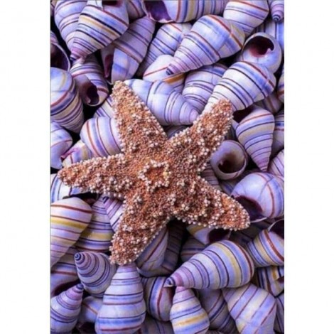 Full Drill - 5D DIY Diamond Painting Kits Summer Beach Starfish Shell Pebble