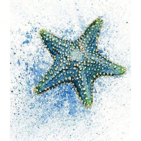 Full Drill - 5D DIY Diamond Painting Kits Cartoon Green Starfish