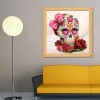 Flower Skull Picture Decor Full Drill - 5D Diy Diamond Painting Kit