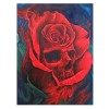 Full Drill - 5D Diamond Painting Kits Abstract Skull Red Roses