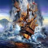 Oil Painting Style Full Square Drill Pirate Ship  Full Drill - 5D DIY Diamond Painting Kits