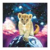 Full Drill - 5D DIY Diamond Painting Kits Fantasy Cute Lion Earth