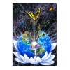Full Drill - 5D DIY Diamond Painting Kits Cartoon Butterfly Earth Lotus