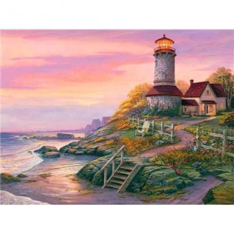 Hot Sale Landscape Lighthouse Pattern Diy Full Drill - 5D Diamond Painting Kits