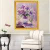 Lavender And Pink Flowers Full Drill - 5D Diy Diamond Painting Cross Stitch Kits