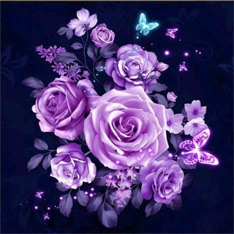 Special Cheap Lavender Flowers Full Drill - 5D Diy Diamond Painting Kits