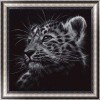 Full Drill - 5D DIY Diamond Painting Kits Black White Cute Leopard