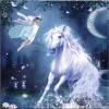 Full Drill - 5D DIY Diamond Painting Kits Fantasy Dream  White Horse Fairy