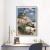 Oil Painting Style Landscape Lighthouse Diy Full Drill - 5D Diamond Painting Kits QB5404