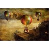 Full Drill - 5D Diamond Painting Kits Hot Air Balloon Flying in the Sky