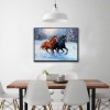Full Drill - 5D DIY Diamond Painting Kits Winter Animal Running Horses