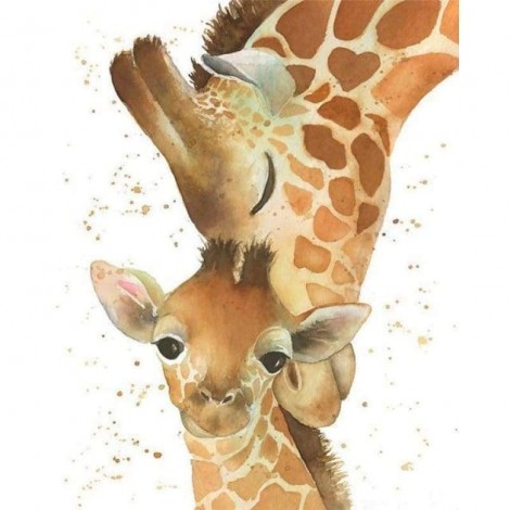 Full Drill - 5D DIY Diamond Painting Kits Cute Giraffe Family