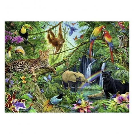 Full Drill - 5D DIY Diamond Painting Kits Special Safari Wildlife in the Forest