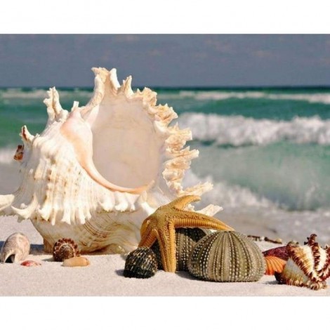 Full Drill - 5D DIY Diamond Painting Kits Shell Starfish Seaside