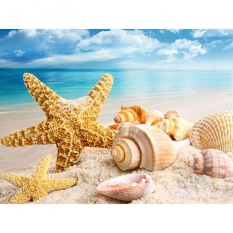 New Hot Sale Sea Shell Starfish Beach Full Drill - 5D Diy Diamond Painting Kits