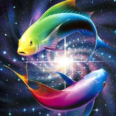 Full Drill - 5D DIY Diamond Painting Kits Bedazzled Special Colorful Fish